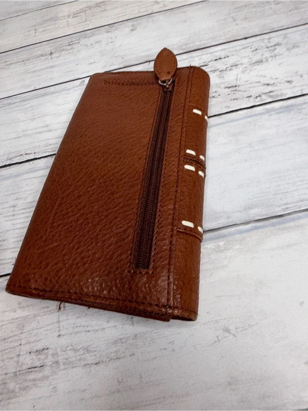 Brighton Chestnut Brown Leather Wallet with Decorative Silver Buckle